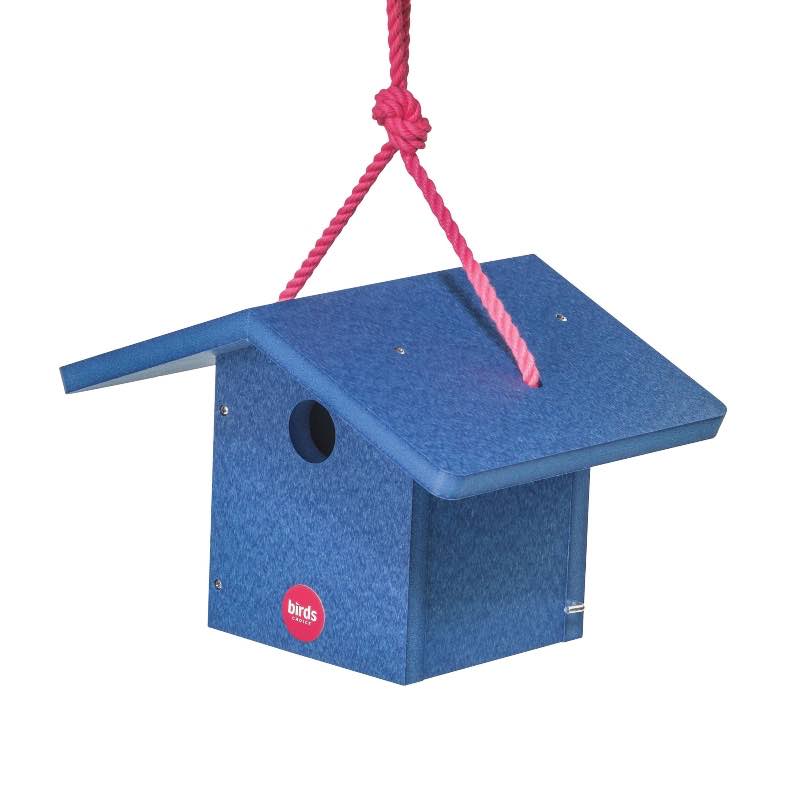 Recycled Poly Wren Birdhouse - Blue